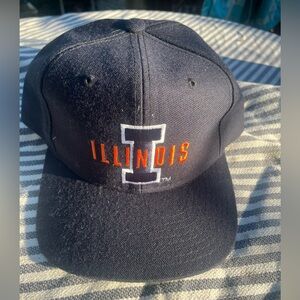 Men Navy Blue Illinois ILLINI Cap Hat